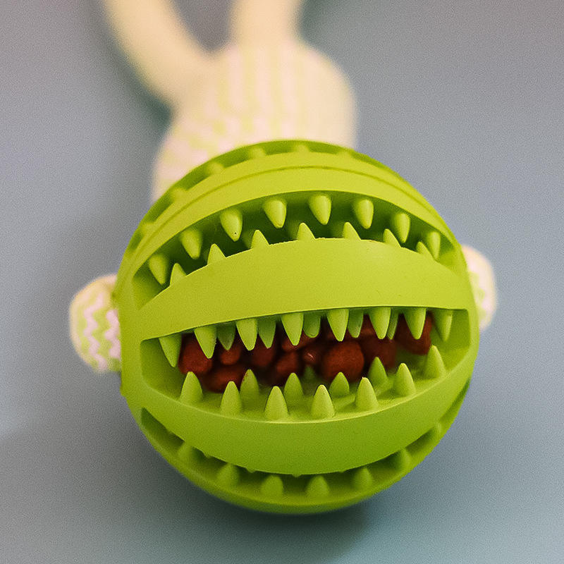 Dog Toys Treat Balls Rubber Balls Interactive Hemp