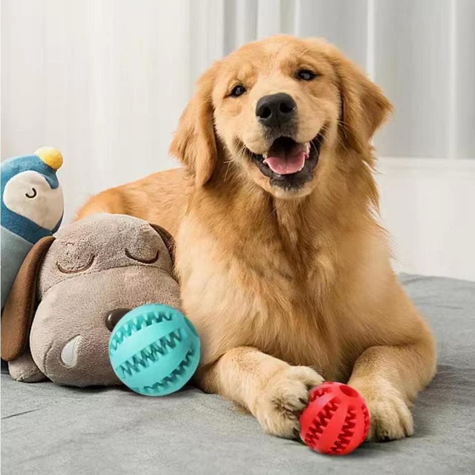 Dog Toys Treat Balls Rubber Balls Interactive Hemp