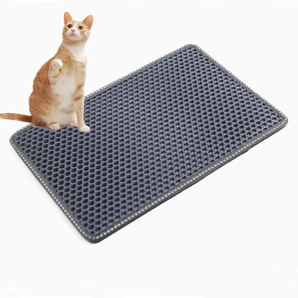 Double-Layer Cat Litter Mat – Waterproof