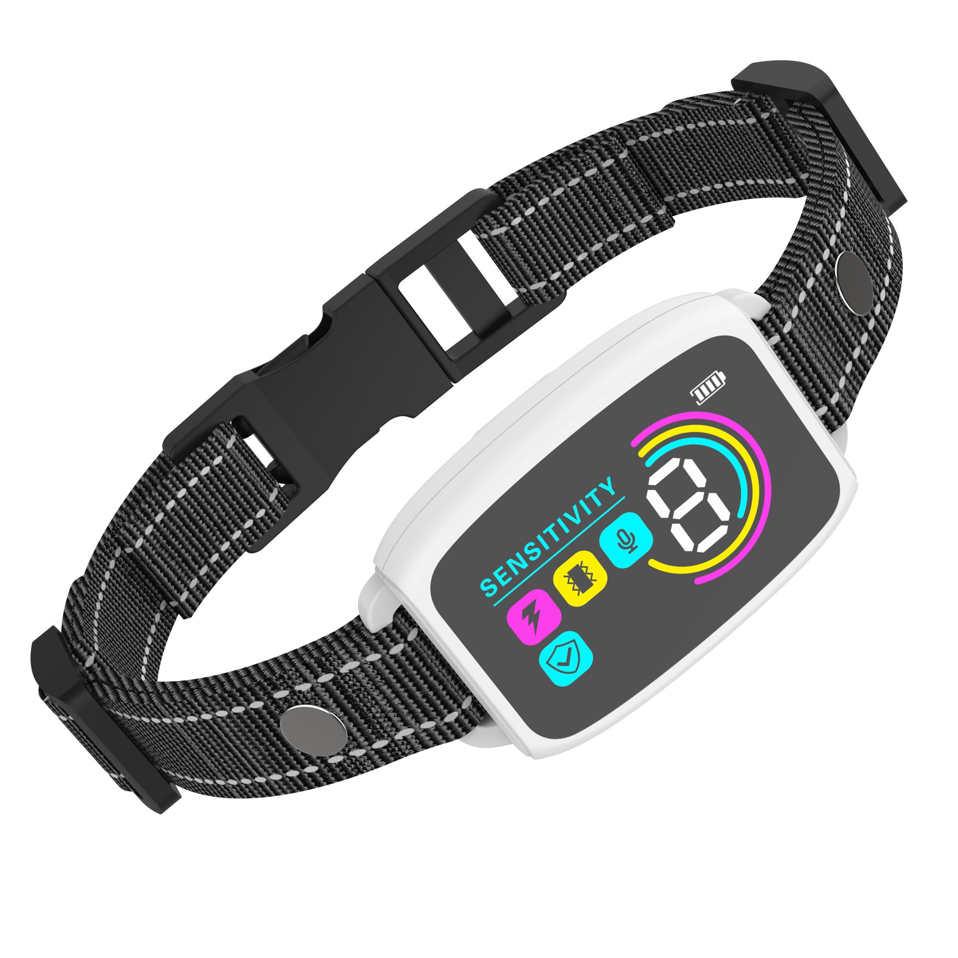 Smart Anti-Bark Dog Collar - Rechargeable Training Device with HD Display & Waterproof Design