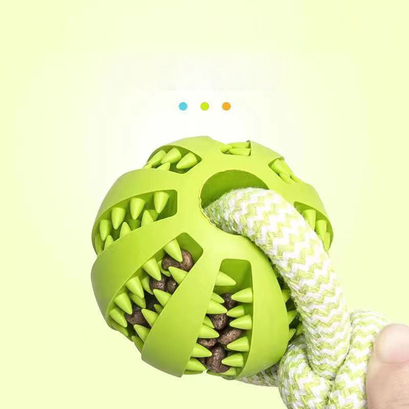 Dog Toys Treat Balls Rubber Balls Interactive Hemp