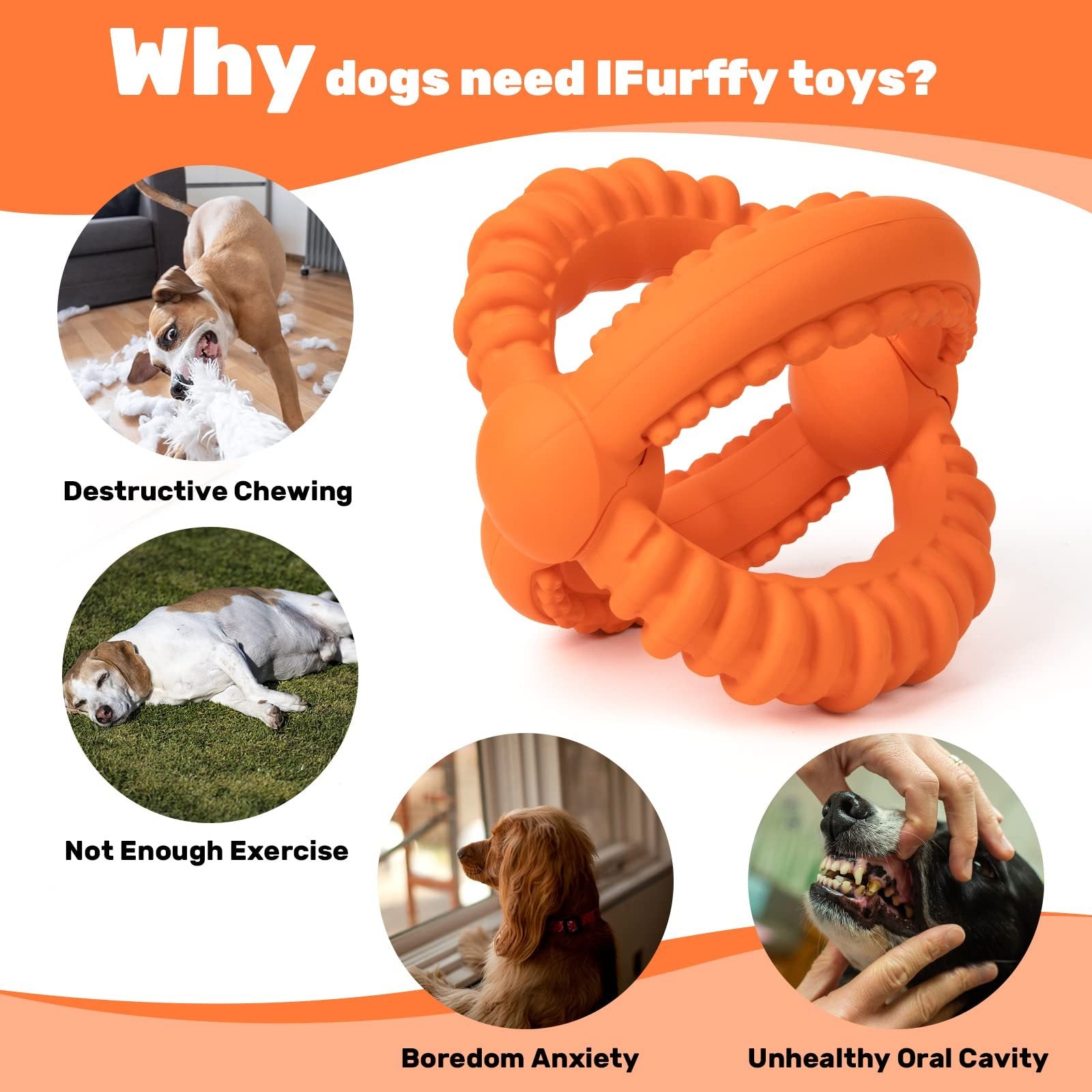 Rubber – Dog Toy – Tough Tug & Chew Toy