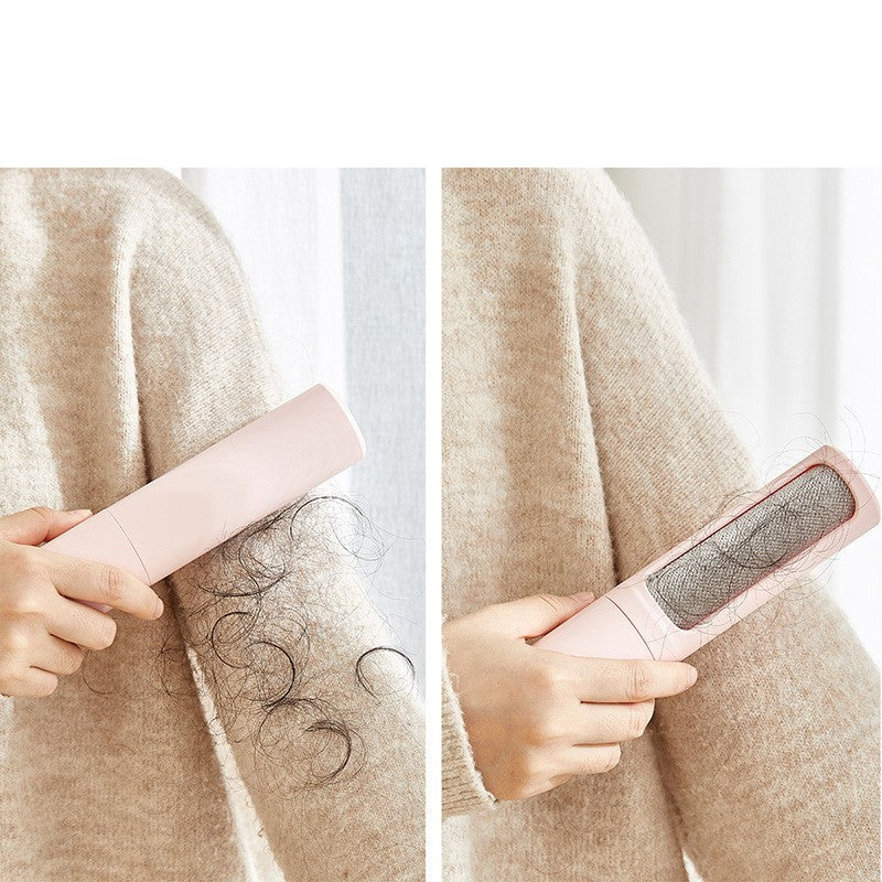 2-1 Reusable Pet Hair Remover Brush Lint Roller Self Cleaning