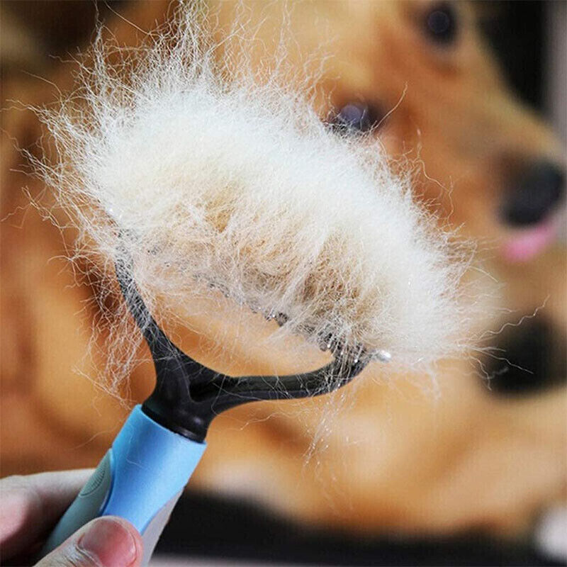 Professional Dual-Sided Pet Grooming Brush - Dematting & Deshedding Tool for Dogs & Cats