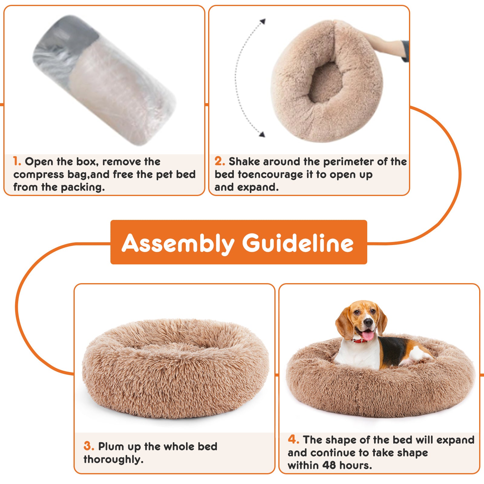 Dog Donut Bed – Ultra-Comfortable, Washable