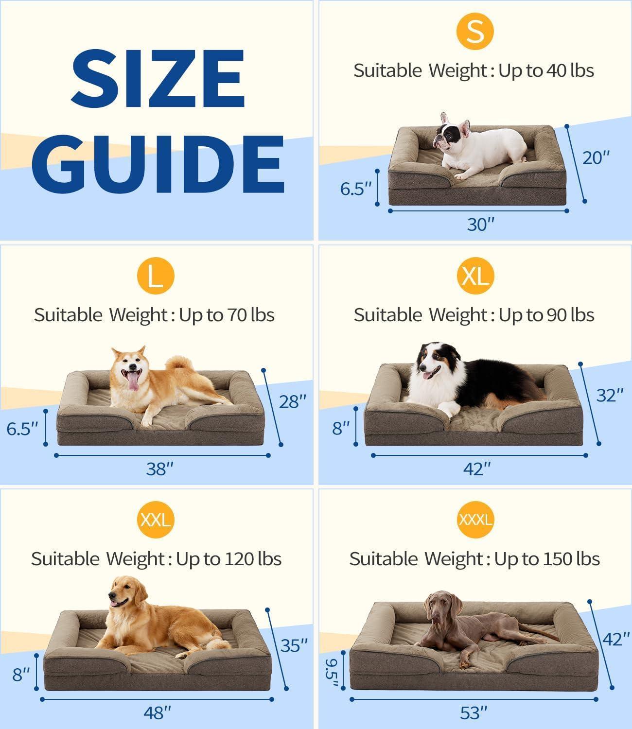🇺🇸 Orthopedic Dog Sofa Bed