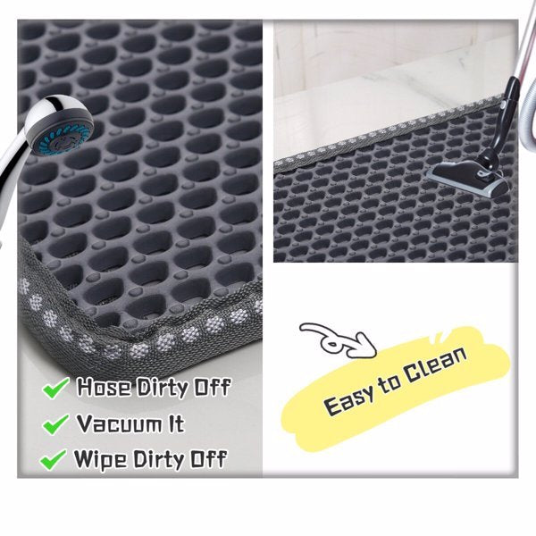 Double-Layer Cat Litter Mat – Waterproof