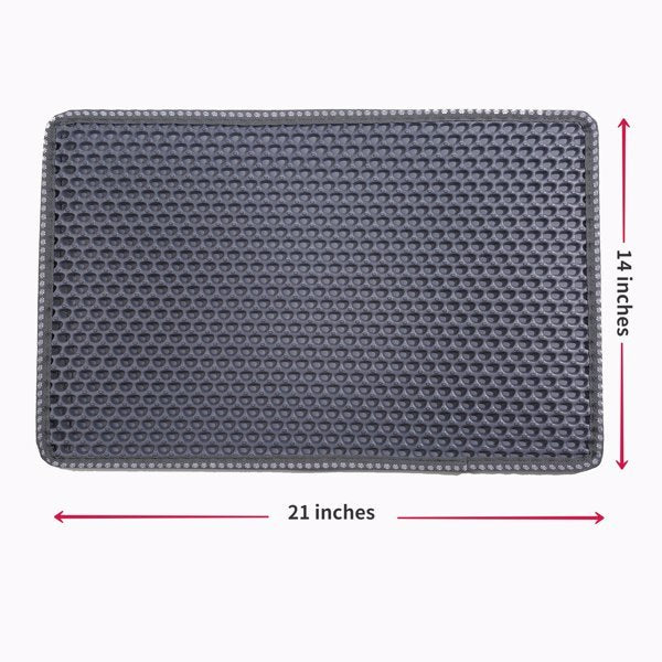 Double-Layer Cat Litter Mat – Waterproof
