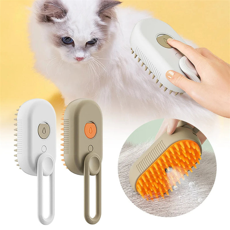 Cat &Dog Steam Brush Steamy 3 In 1 Electric Spray