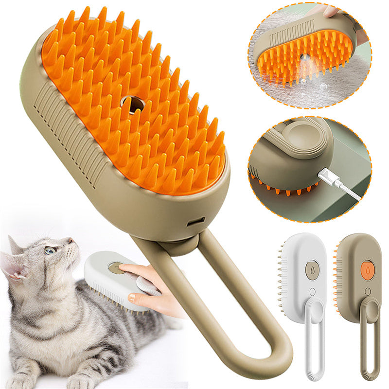 Cat &Dog Steam Brush Steamy 3 In 1 Electric Spray