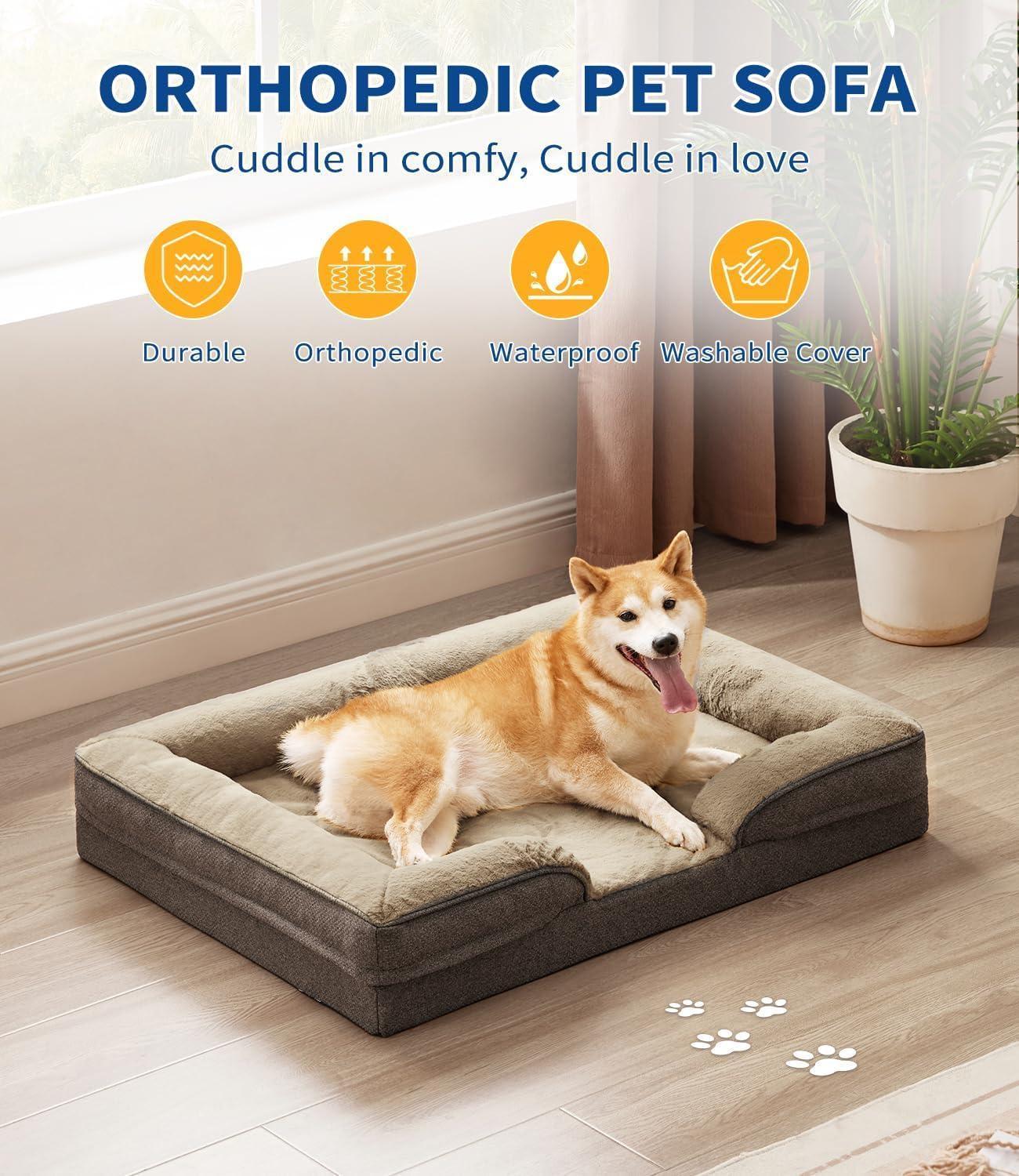 🇺🇸 Orthopedic Dog Sofa Bed