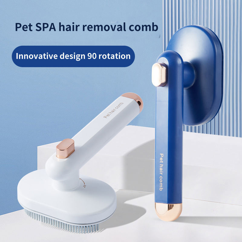 Arc Needle Pet Grooming Brush Supplies Self Cleaning