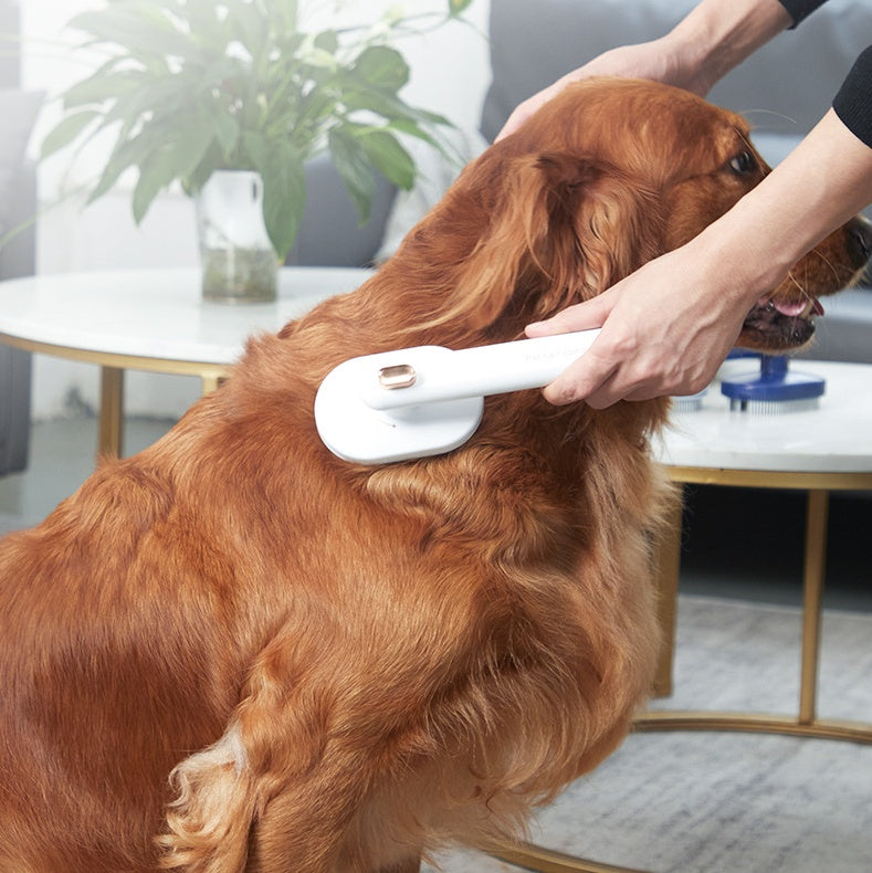 Arc Needle Pet Grooming Brush Supplies Self Cleaning