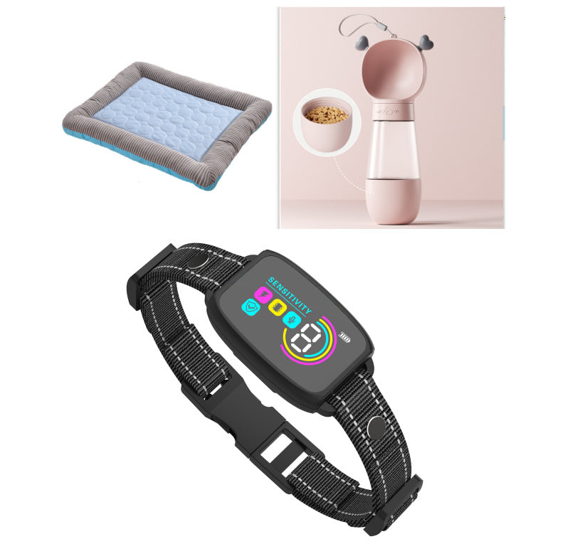 Smart Anti-Bark Dog Collar - Rechargeable Training Device with HD Display & Waterproof Design