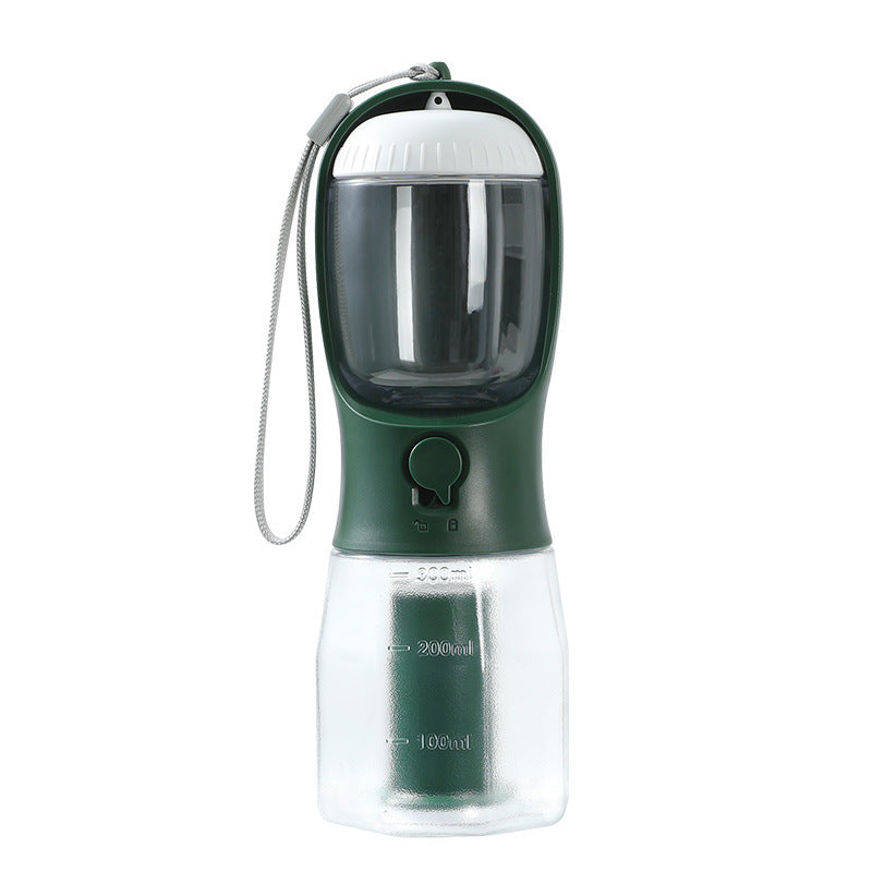 Dog Water Cup Drinking –Food Garbage – waste Bag Three-in-one Portable
