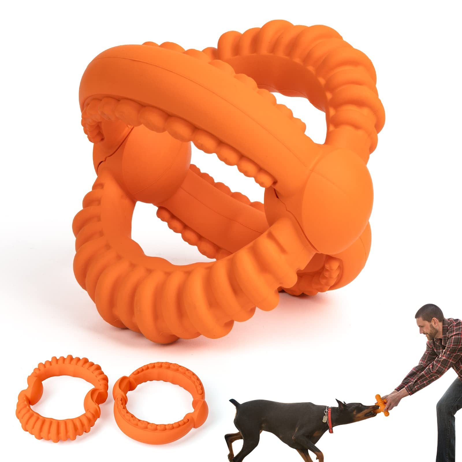 Rubber – Dog Toy – Tough Tug & Chew Toy