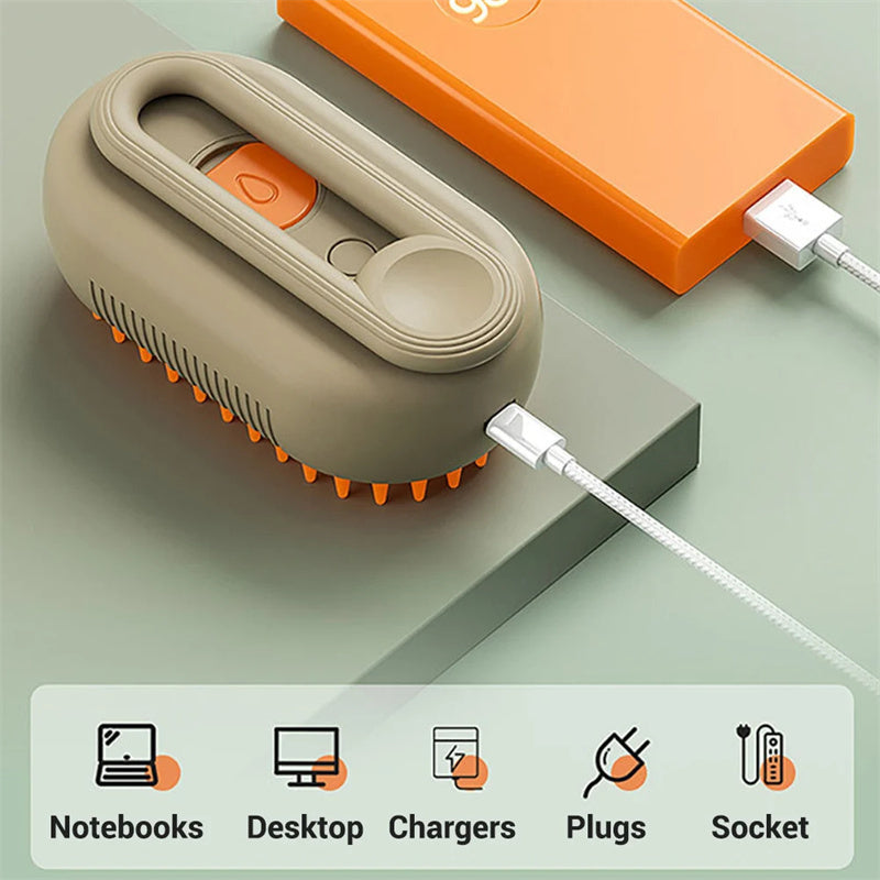 Cat &Dog Steam Brush Steamy 3 In 1 Electric Spray