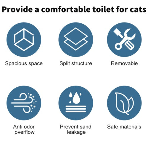 Foldable Enclosed Cat Litter Box with Drawer