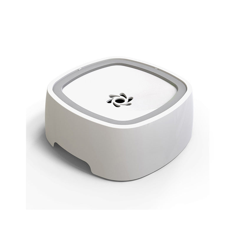 Pet water bowl with slow feeder design
