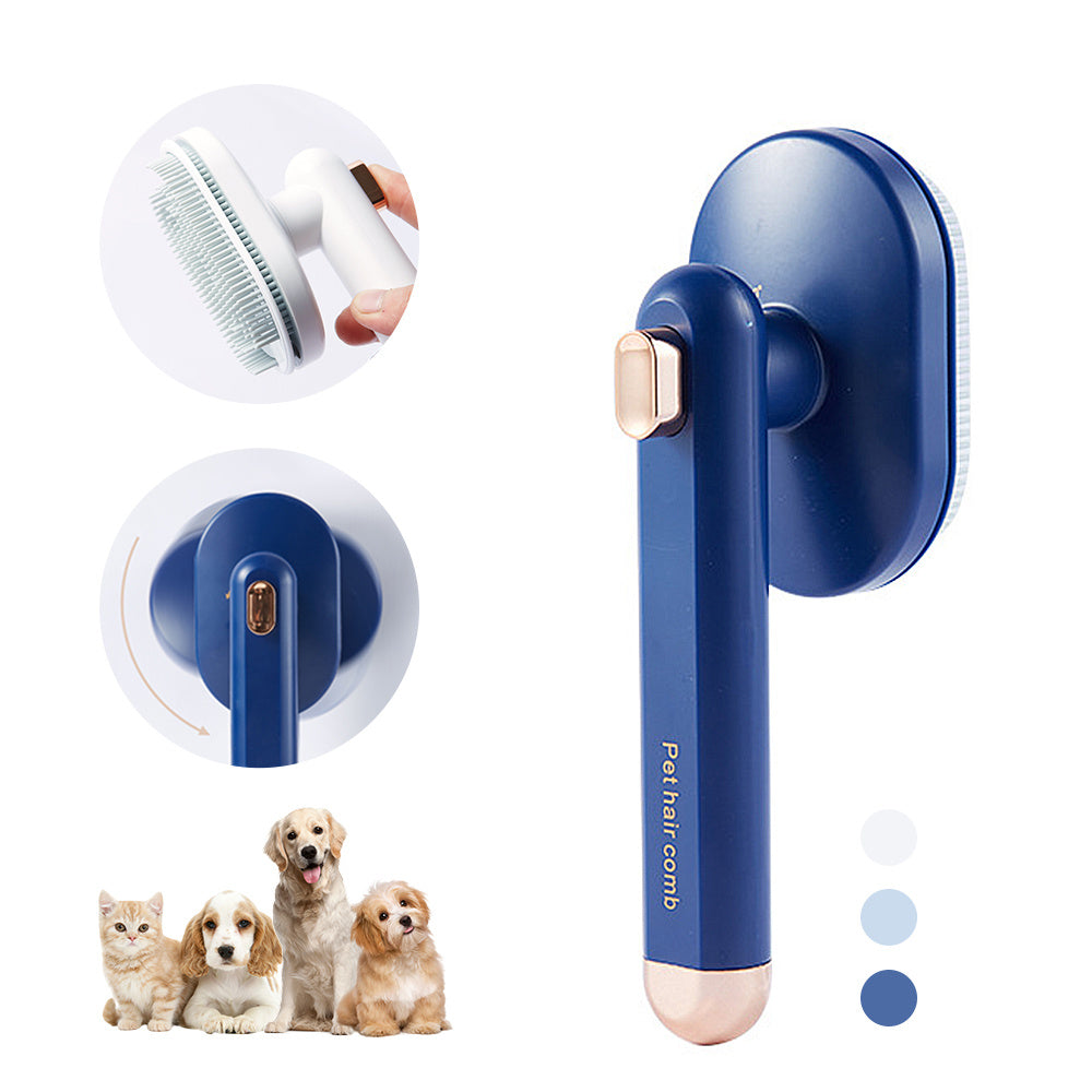 Arc Needle Pet Grooming Brush Supplies Self Cleaning