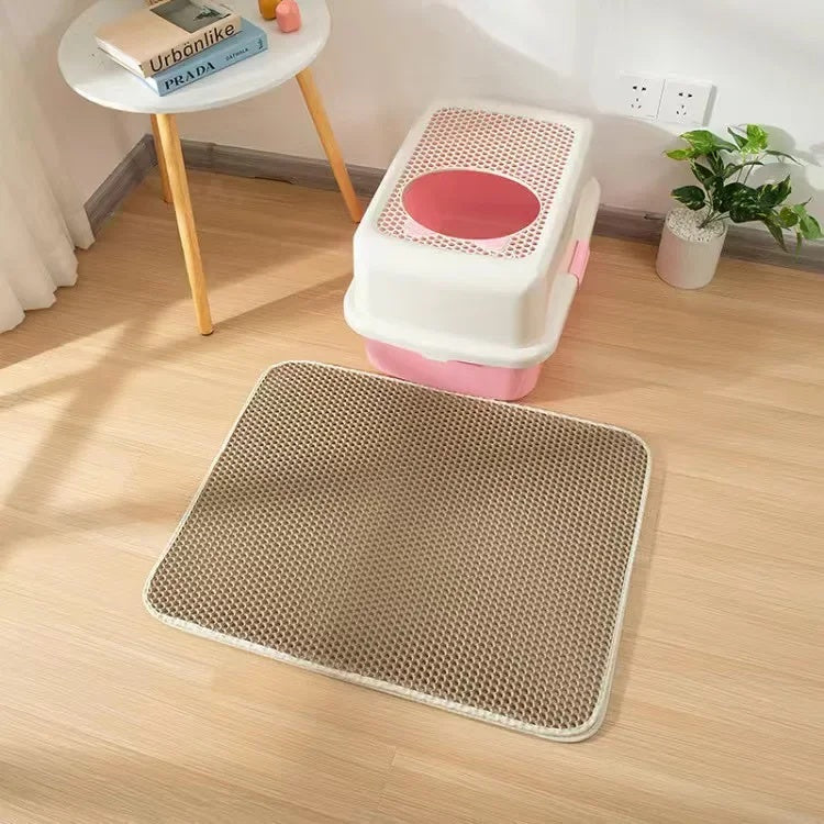 Double-Layer Cat Litter Mat – Waterproof