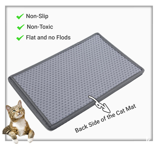 Double-Layer Cat Litter Mat – Waterproof