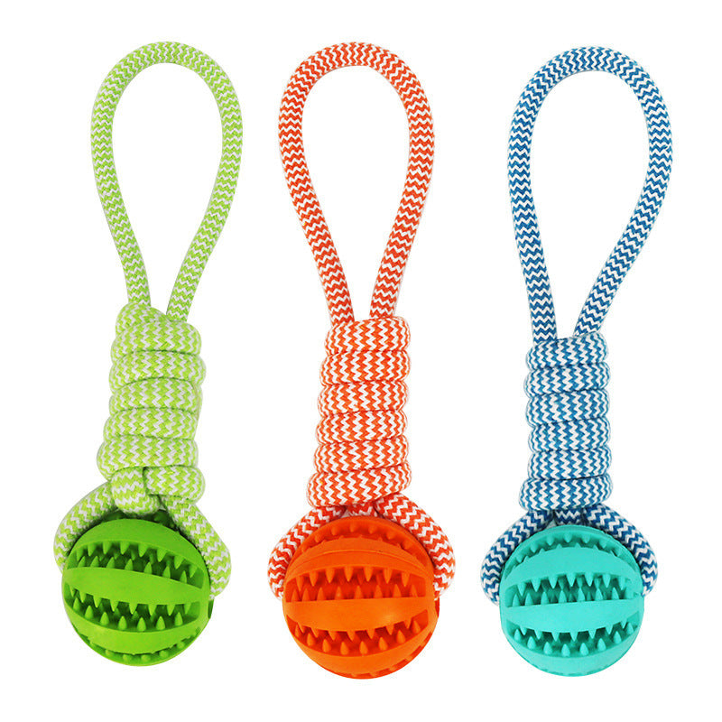 Dog Toys Treat Balls Rubber Balls Interactive Hemp