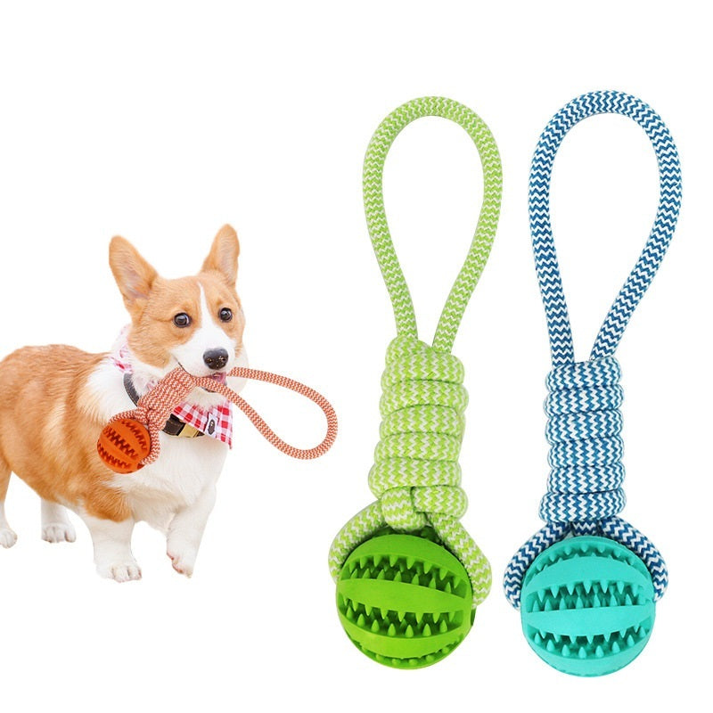 Dog Toys Treat Balls Rubber Balls Interactive Hemp