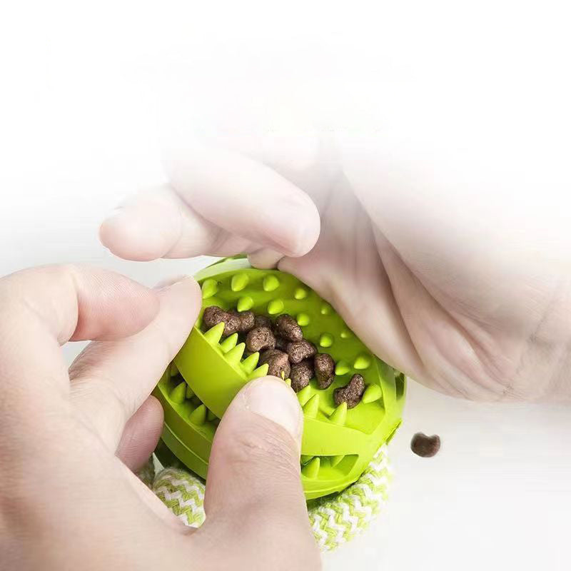 Dog Toys Treat Balls Rubber Balls Interactive Hemp