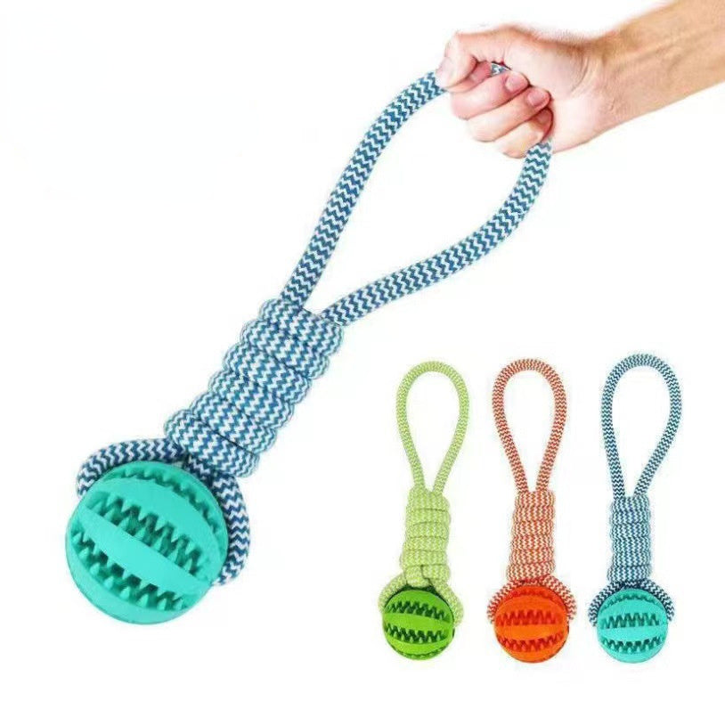Dog Toys Treat Balls Rubber Balls Interactive Hemp