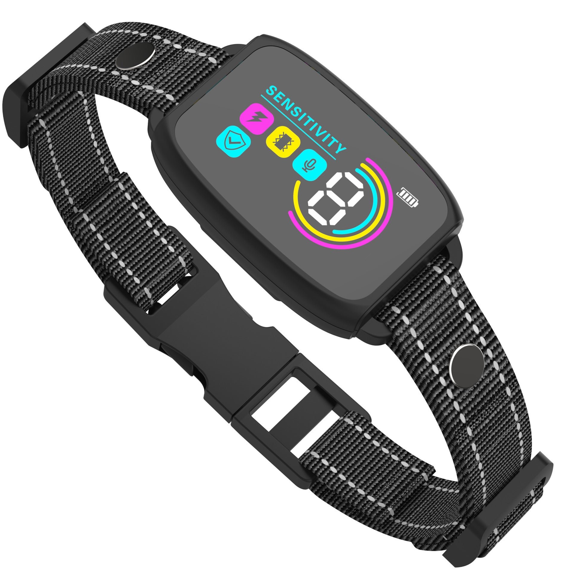 Smart Anti-Bark Dog Collar - Rechargeable Training Device with HD Display & Waterproof Design