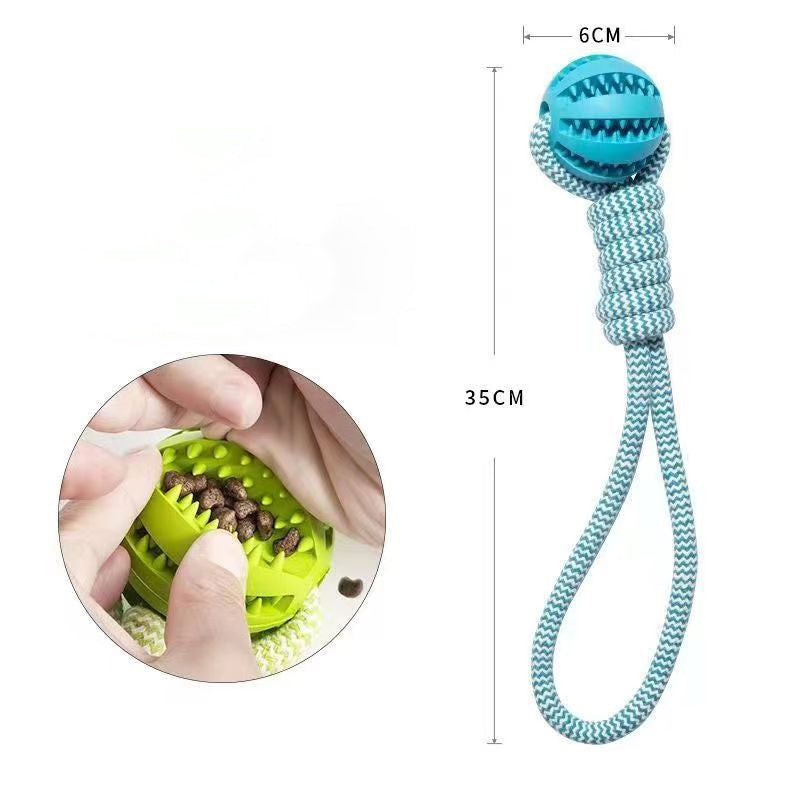 Dog Toys Treat Balls Rubber Balls Interactive Hemp